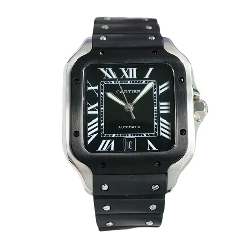 Cartier [ Santos de Cartier] - Black Case
