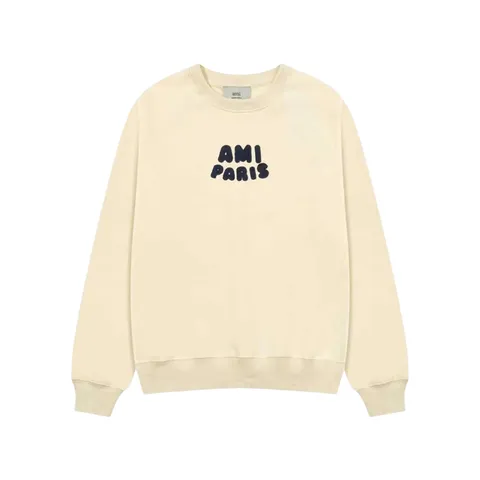 Ami Hoodie - Cream Crochet Letters