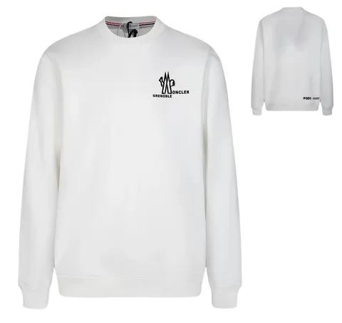 Moncler Hoodie - White Grenoble Crew