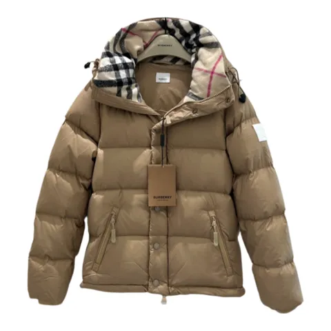Burberry Down Jacket - Tan Puffer