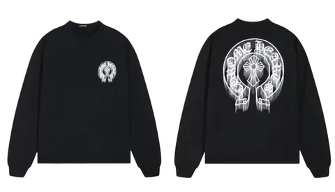 Chrome Hearts Hoodie - Black Horseshoe Back