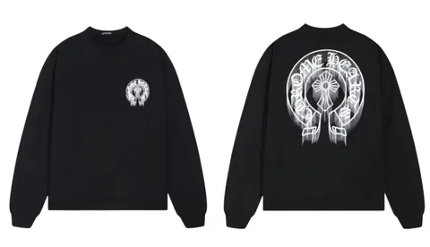 Chrome Hearts Hoodie - Black Horseshoe Back