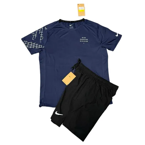 Nike Set - Navy Tee & Black Shorts