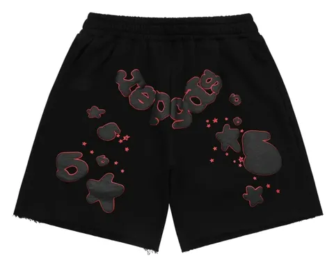 Sp5der Shorts - Black Spot Print