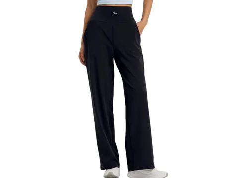 Alo Pants - Navy Wide-Leg, High-Waist II
