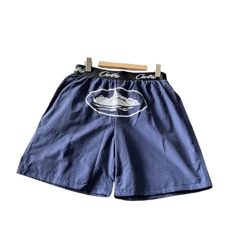 Corteiz Shorts - Navy Alcatraz Nylon