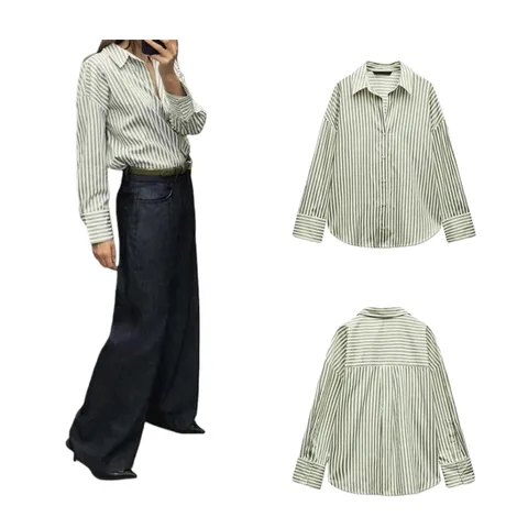 Zara Shirt - Sage Stripe