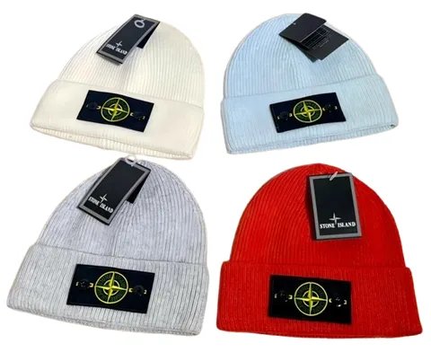 Stone Island Knitted Hat - Beanie Multi-Colour