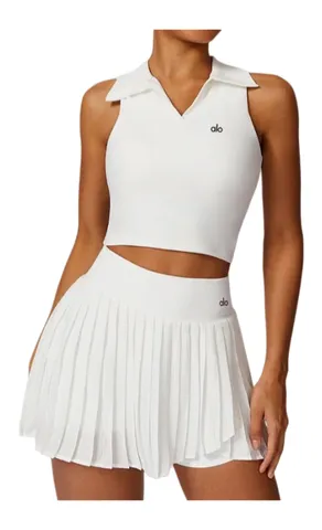 Alo Set - White Polo Tennis Set