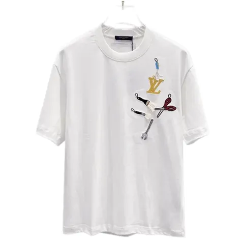 Lv Tee - White Charm Print