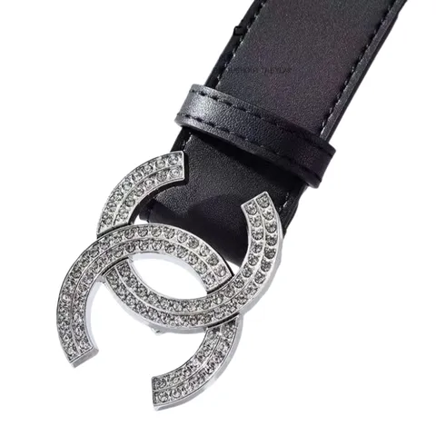 Chanel Belt - Crystal CC Buckle