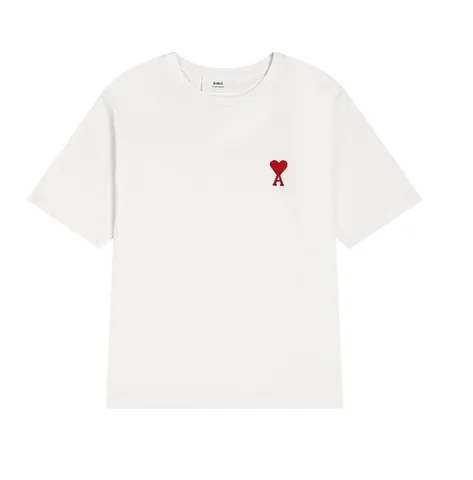 Ami Tee - White Red Heart II