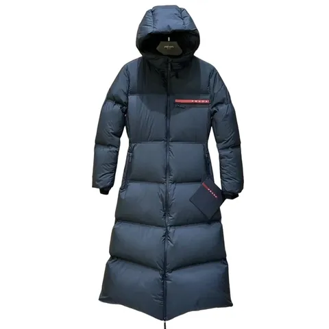 Prada Down Jacket - Navy Long Hooded