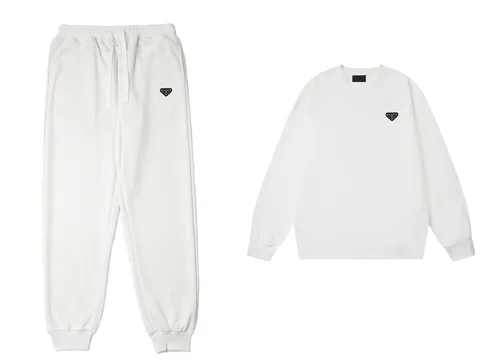 Prada Set - White Crew Set