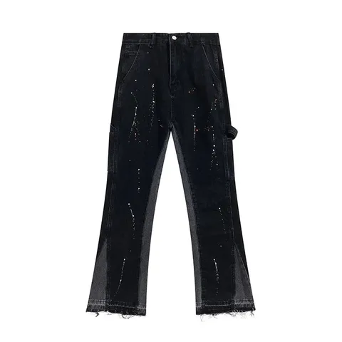Gallery Dept Jeans - Black Paint Flare