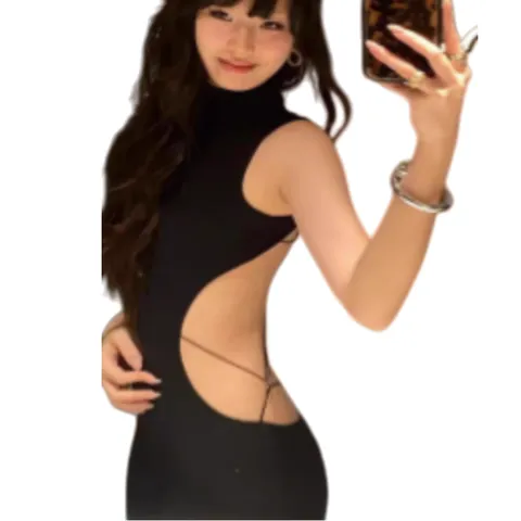 I.AM.GIA Dress - Black Backless Dress