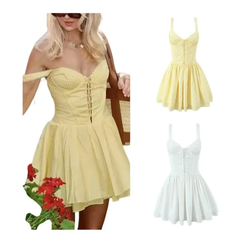Zara Dress - Corset Mini Multi-Colour