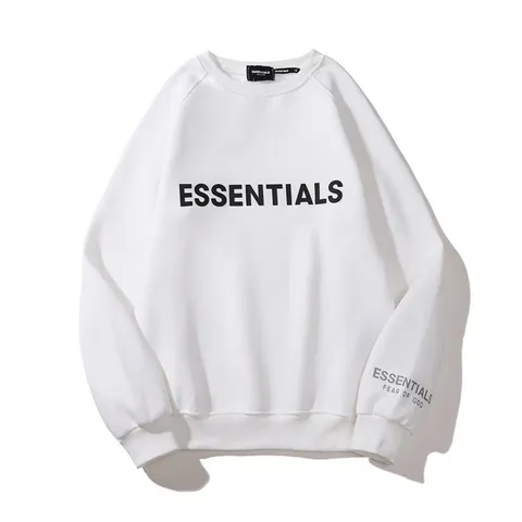 Essentials Hoodie - White 3D Logo