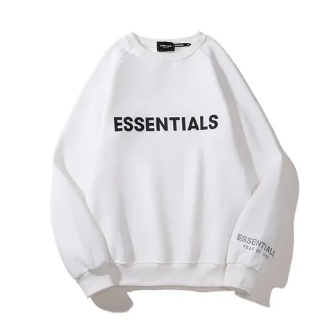 Essentials Hoodie - White 3D Logo