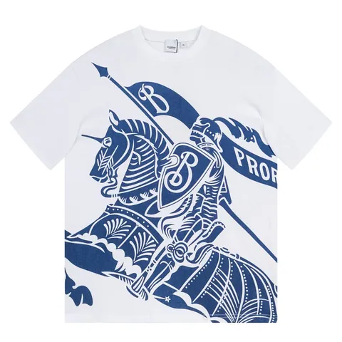 Burberry Tee - White Knight Print