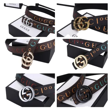 Gucci Belt - GG Buckle Multi-Colour