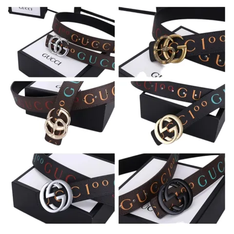Gucci Belt - GG Buckle Multi-Colour
