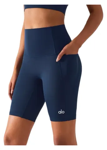 Alo Short - Navy Pocket Biker
