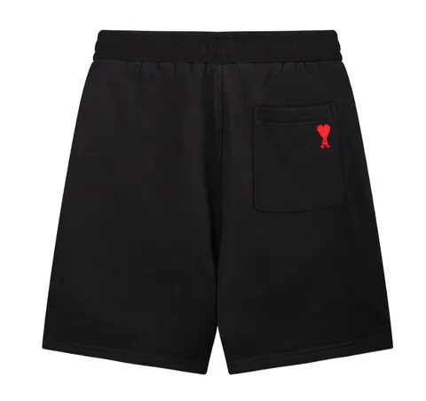 Ami Shorts - Black Red Heart