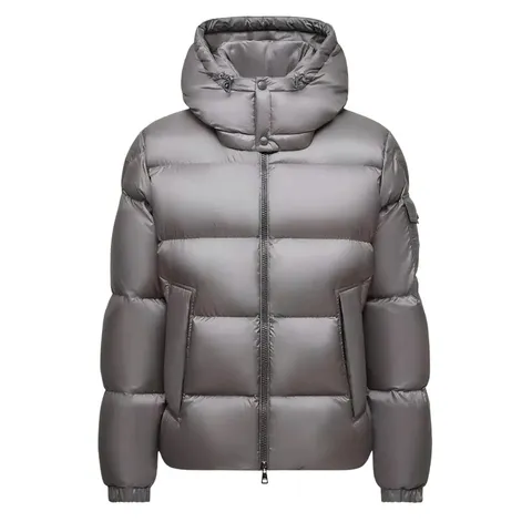 Moncler Down Jacket - Grey Glossy