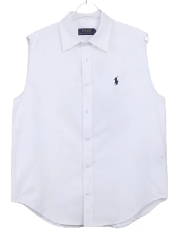 Ralph Lauren Polo Shirt - White Sleeveless