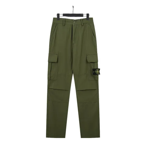Stone Island Pants - Olive Cargo