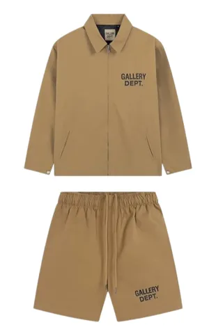 Gallery Dept Set - Tan Jacket & Shorts