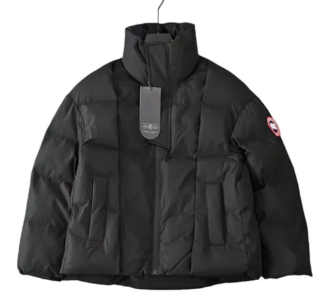 Canada Goose Quilted Jacket - Black Funnel-Neck