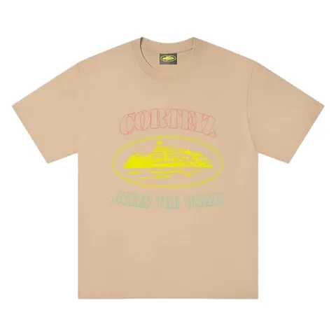Corteiz Tee - Tan Yellow Alcatraz