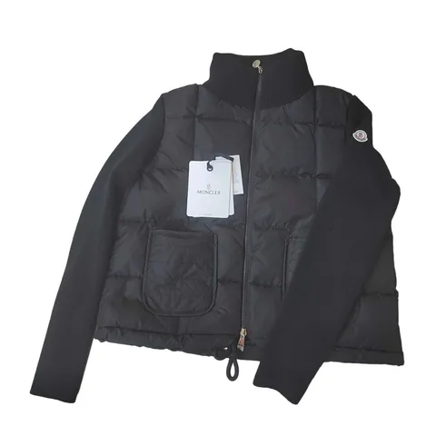 Moncler Down Jacket - Black Knit Hybrid