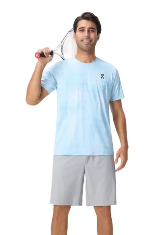On Running Tee - Sky Blue Print