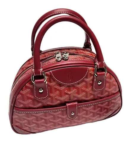 Goyard Bag - Burgundy Dome Bag