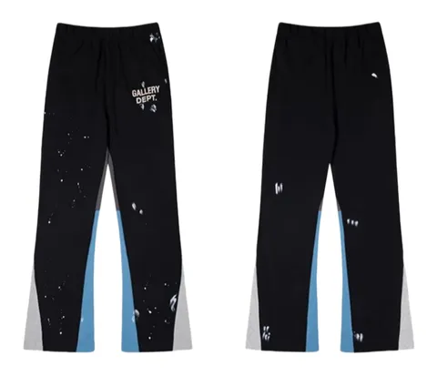 Gallery Dept Pants - Black Paint Flare