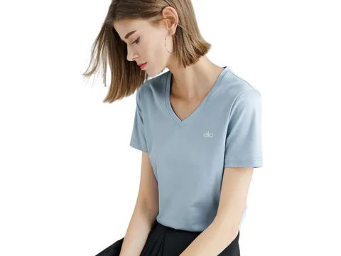 Alo Tee - Sky Blue V-Neck
