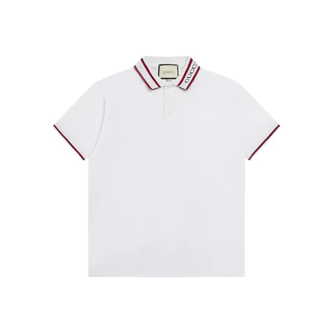 Gucci Polo - White Tipped Collar