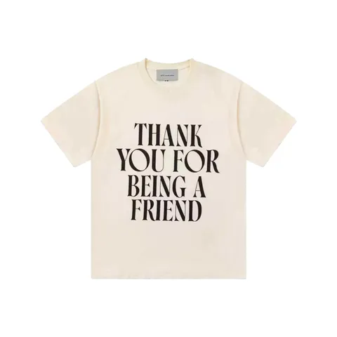Ami Tee - Cream Thank You Print