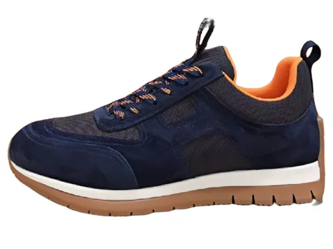 Hermes Shoes - Navy Suede Runner