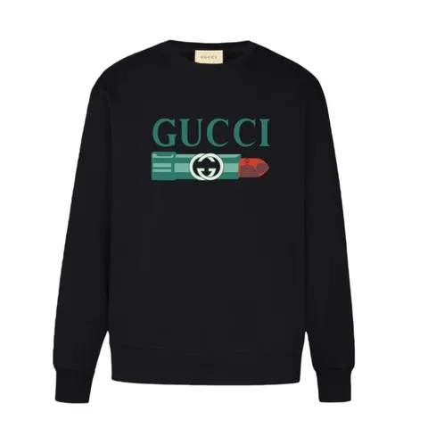 Gucci Hoodie - Black Lipstick Logo