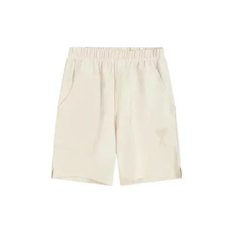 Ami Shorts - Cream Tonal Heart