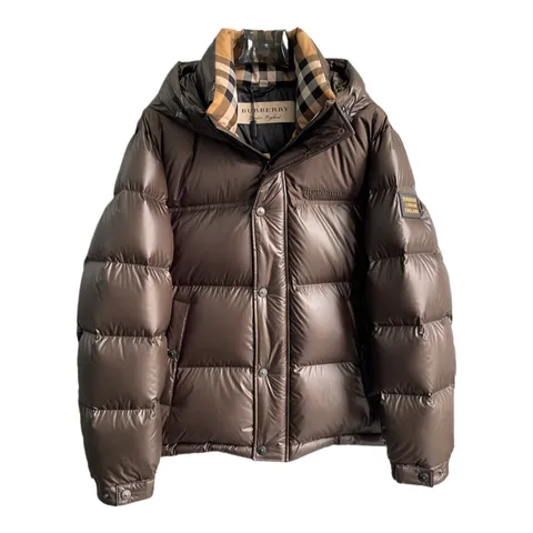 Burberry Down Jacket - Brown Glossy Puffer