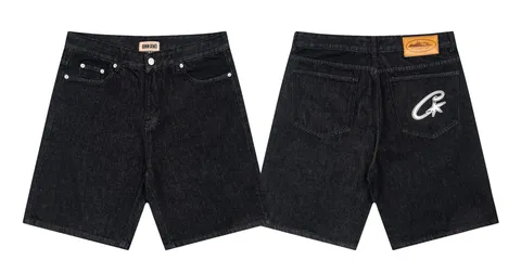 Corteiz Shorts - Black Denim