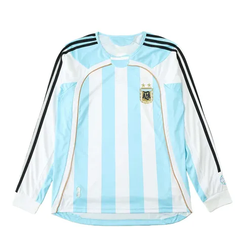 2006 season Argentina home Long sleeved retro Fan version