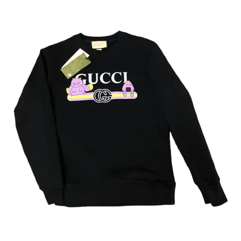 Gucci Hoodie - Black Cartoon Logo
