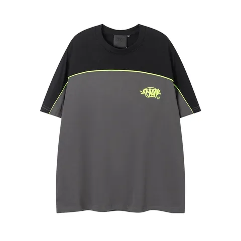 Syna World Tee - Grey & Black Panel