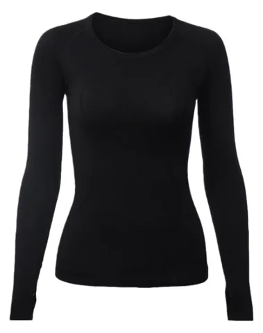 Alo Long Tee - Black Fitted, Knit